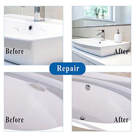 Bathtub Repair Kit 5oz White for Repairing Bathtubs, Ceramic Tiles ...