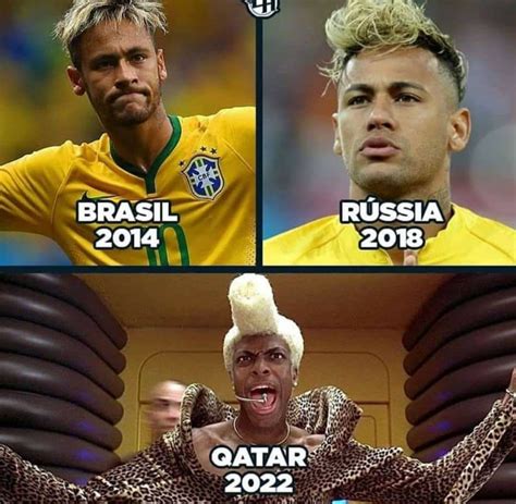 Neymar (Brazil) hair style | Funny soccer memes, Memes, Neymar