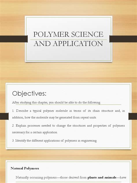 Polymer Science and Its Applications | PDF | Polymers | Thermoplastic