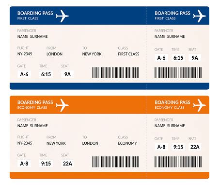 Airline Tickets Stock Photo - Download Image Now - Airplane Ticket, Template, Ticket - iStock