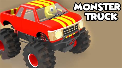 Monster Truck Stunts | Monster Trucks For Children | 3D Animated ...