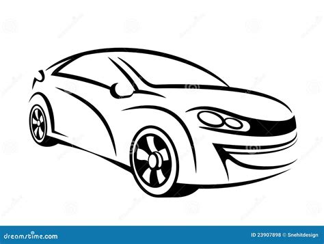 Auto Line Art Drawings