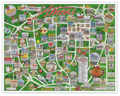 LARGE Image of 2008 Athens Cartoon Map