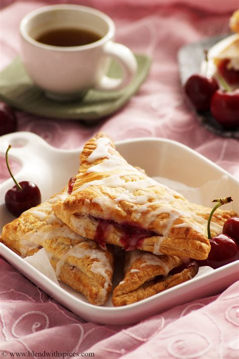 Easy Cherry Turnovers Recipe with Puff Pastry