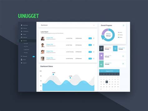 Website Dashboard UI Design Template Free PSD – Download PSD