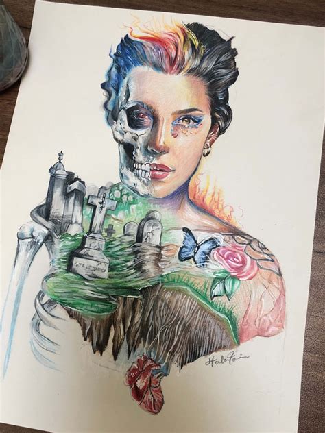 Halsey Graveyard Drawing — Halie Torris