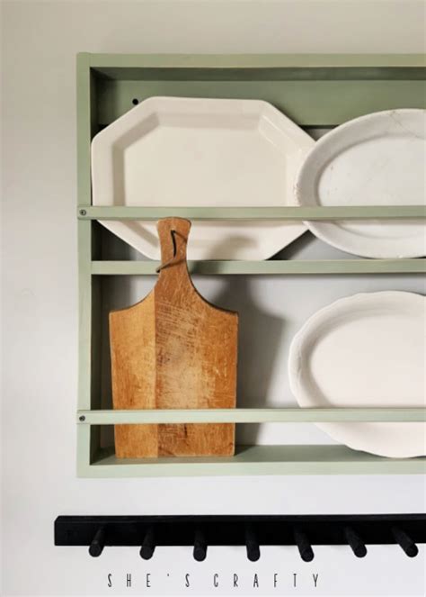 She's Crafty: Wall Mounted Dish Rack