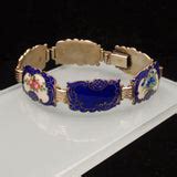 Sterling Silver Enamel Flower Bracelet Hans Myhre Norway Vintage – World of Eccentricity & Charm