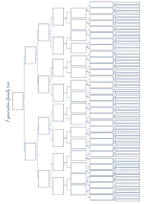 Free Generation Family Tree Template For Google Docs