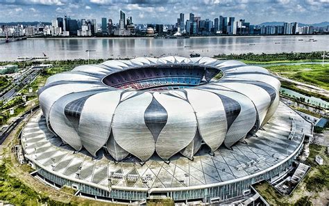 Hangzhou Sports Park Stadium, Hangzhou, China, Hangzhou Olympic Sports Centre Stadium, HD ...