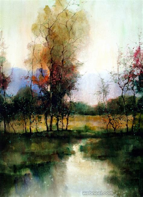 Watercolor Painting Landscape 4 - Full Image