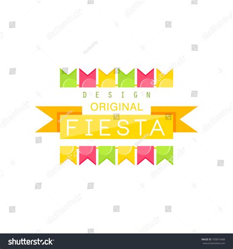 Fiesta Logo Original Design Colorful Label Stock Vector (Royalty Free ...