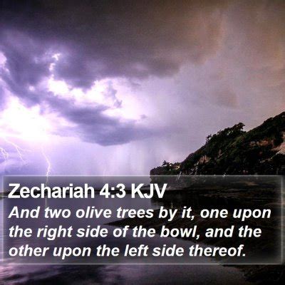 Zechariah 4 Scripture Images - Zechariah Chapter 4 KJV Bible Verse Pictures