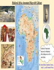 Medieval Africa Annotated Map: Topography, Political Regions, | Course Hero