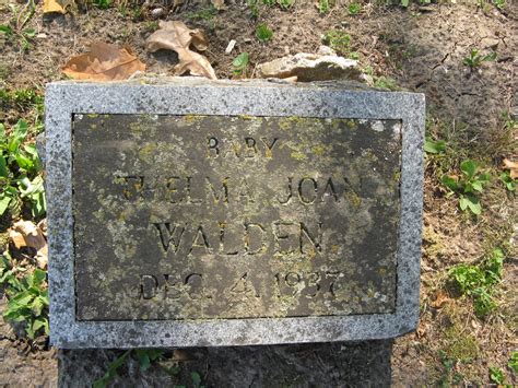 Thelma Joan Walden (1937-1937) – Memorial Find a Grave