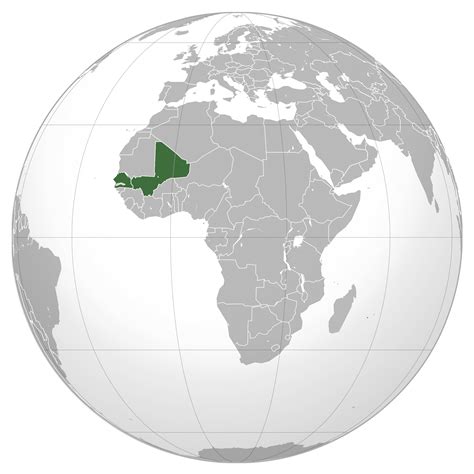 Large location map of Mali in Africa | Mali | Africa | Mapsland | Maps ...