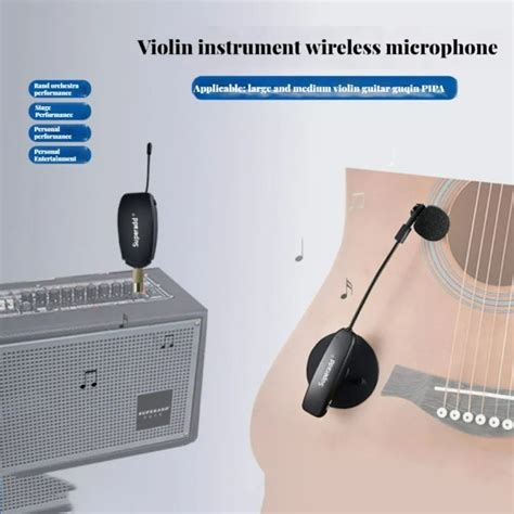 UHF Wireless Microphone Violin Wireless Microphone Musical Instrument ...