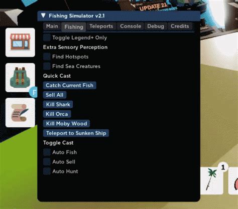 Fishing Simulator [Teleport / KIll Shark] Scripts | RbxScript