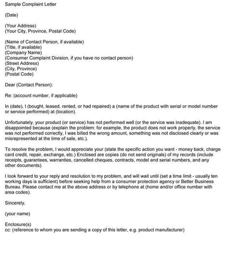 Complaint Letter (Samples & Free Template)