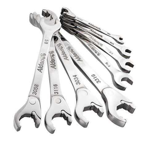 Chicago Brand 8 pc. Open-End Ratchet Wrench Set - SAE - Tools ...