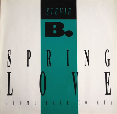 Stevie B - Spring Love (Come Back To Me) (1988, Vinyl) | Discogs