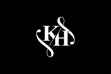 KH Monogram Logo Design V6 Graphic by Greenlines Studios · Creative Fabrica