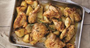 Catherine Fulvio’s Sicilian lemon roast chicken traybake