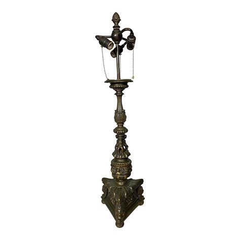Renaissance Style Bronze Table Lamp | Chairish