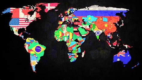 World Maps With Countries Wallpapers - Wallpaper Cave
