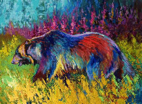 Right Of Way - Grizzly Bear Painting by Marion Rose - Fine Art America