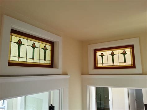 stained glass transom window - Midori Haus