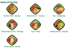 Salad of the day £2.99 - Culver Square Shopping Centre