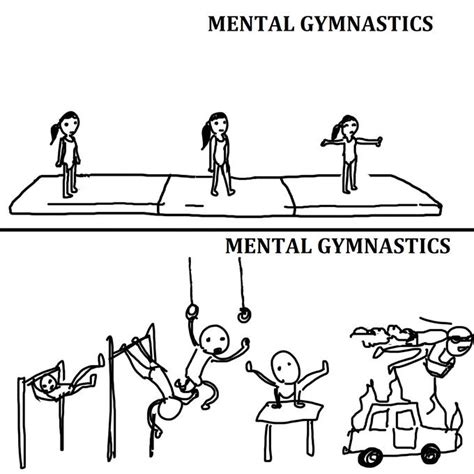 Mental Gymnastics Meme Template | Mental Gymnastics (Cartoon) | Know ...