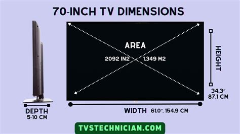 TV Dimensions and Sizes Chart in Inches and CMs - TVs Technician