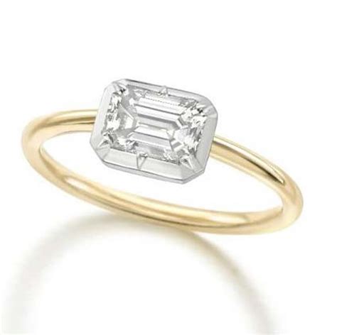 Jessica McCormack signature button back setting engagement ring ...