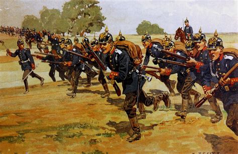 Charge of the Prussian infantry, Franco-Prussian War | Military artwork, War art, Military art