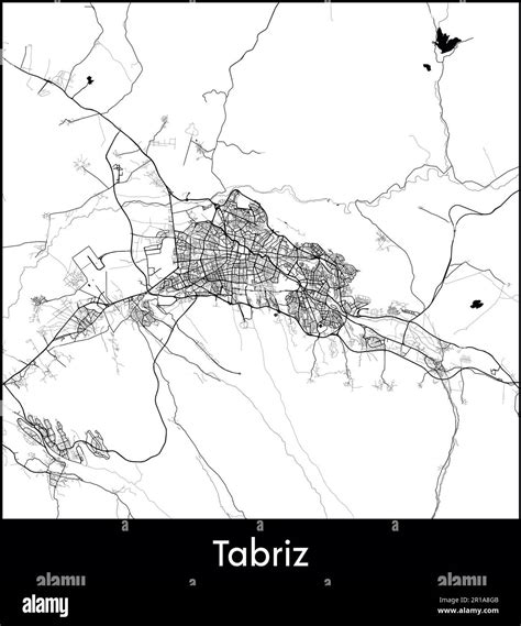 City Map Asia Iran Tabriz vector illustration Stock Vector Image & Art ...