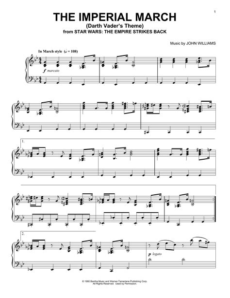 The Imperial March (Darth Vader's Theme) | Sheet Music Direct