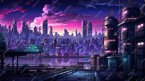 Premium AI Image | Pixel Art Cyberpunk City