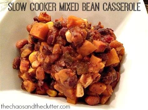 Slow Cooker Mixed Bean Casserole