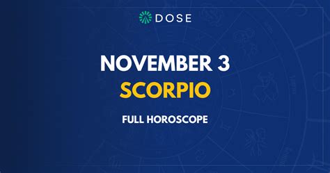 November 3 Zodiac Sign: Compatibility, Personality, Traits and More - DOSE