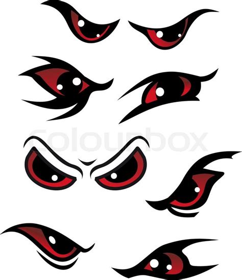 Danger eyes | Stock vector | Colourbox