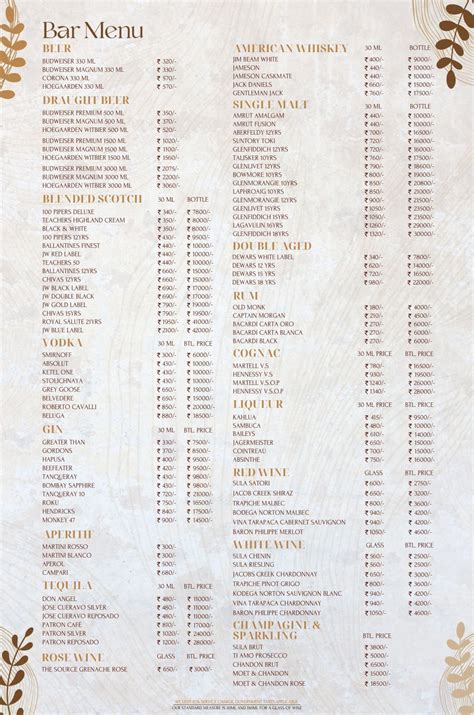 Magique Menu, Menu for Magique, Koramangala, South Bengaluru, Bengaluru