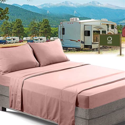 RV/Short Queen Bed Sheets Set Bedding Sheets Set for Campers, 6-Piece ...