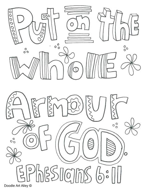 Armour Of God Coloring Page at GetDrawings | Free download