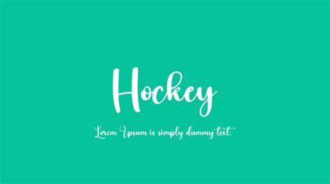 Hockey Font : Download Free for Desktop & Webfont