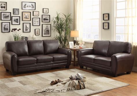 Charley Brown Leather Sofa