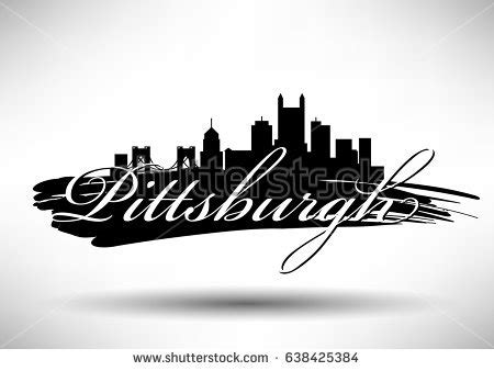 Pittsburgh Skyline Vector at Vectorified.com | Collection of Pittsburgh ...