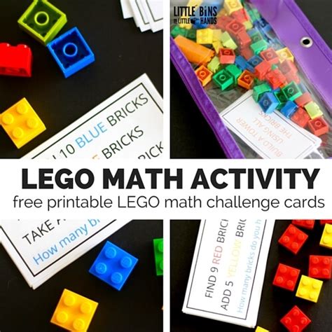 Build LEGO Numbers Math Activity for Kids