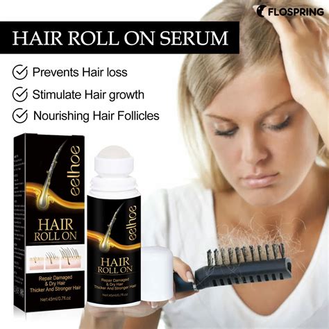Flospring Rolling Ball Hair Growth Essential Oil Nourishes Scalp & Hair ...